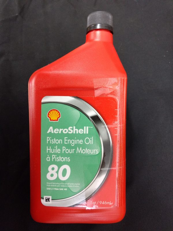 Aeroshell 80 SAE 40 Oil for Gas Mixture